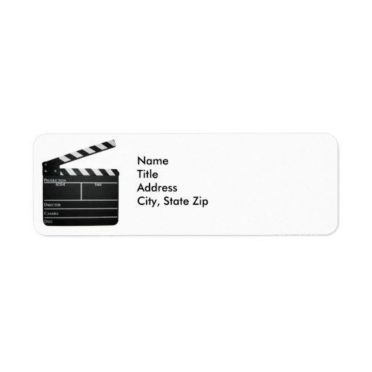 Filmproduzent Filmklapboard Filmaufzeichnung (Vorne)