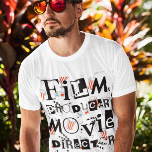 Filmproduzent, Filmregisseur Männer im Beruf T-Shirt