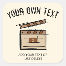 Filmproduzent, Schauspieler, Filmregisseur, Gesche Quadratischer Aufkleber