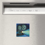 Filmprojektor bunt ausdrucksstarke Malkunst Magnet (In Situ (Geschirrspüler))