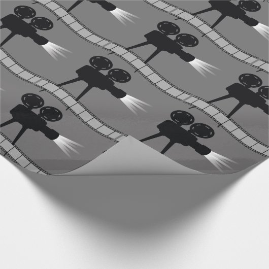 Filmprojektor Geschenkpapier (Ecke)