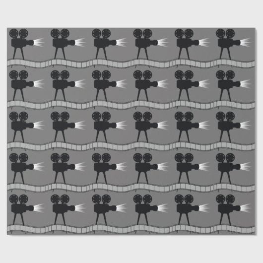 Filmprojektor Geschenkpapier (Flach)