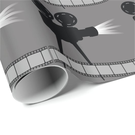 Filmprojektor Geschenkpapier (Rolleneckpunkt)