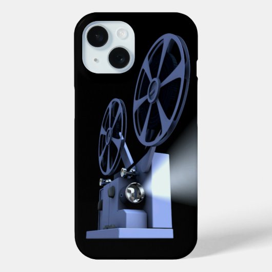 Filmprojektor mit Lichtschimmer Case-Mate iPhone Hülle (Rückseite)
