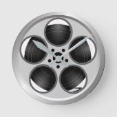Filmregal Zuhause Theater Runde Wanduhr (Vorderseite)