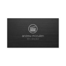 Filmregisseur Clapperboard Icon Dark Brushed Metal