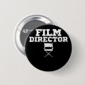 Filmregisseur Crew Chair Apparel Birthday Button (Vorne & Hinten)