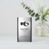 Filmregisseur - Edelstahlblech Visitenkarte (Stehend Vorderseite)