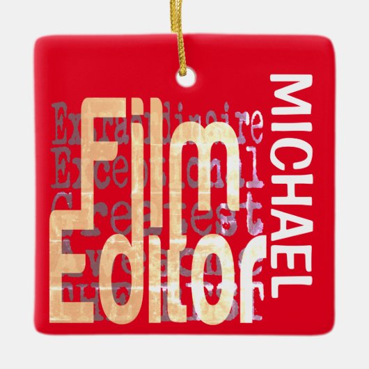 Filmregisseur Extraordinaire CUSTOM Keramikornament (Vorderseite)