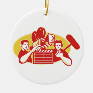 Filmregisseur-Film-Kamera-Scharnierventil Soundman Keramikornament