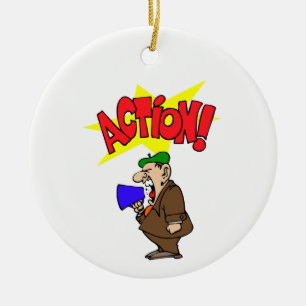 Filmregisseur Keramik Ornament