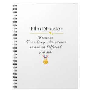 Filmregisseur Notizblock