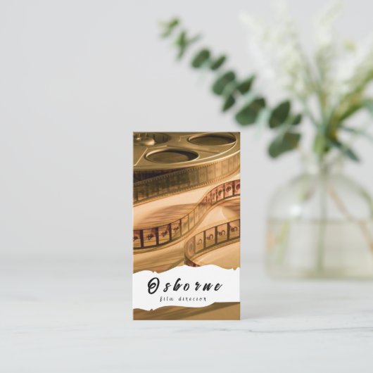 Filmregisseur und Produzent Visitenkarte (Stehend Vorderseite)