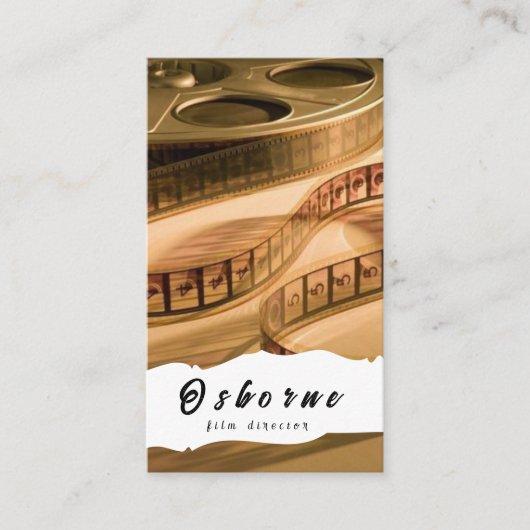 Filmregisseur und Produzent Visitenkarte (Vorderseite)