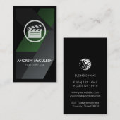 Filmregisseur und Videoproduzent Visitenkarte (Vorne/Hinten)