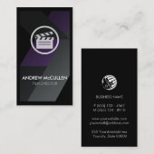 Filmregisseur und Videoproduzent Visitenkarte (Vorne/Hinten)