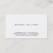 Filmregisseur Visitenkarte (Rückseite)