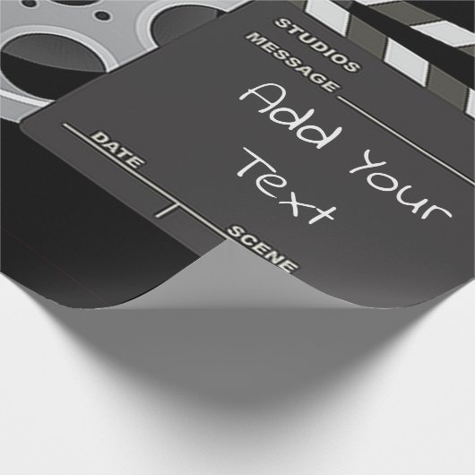 Filmrolle, Clapperboard Packpapier (Ecke)