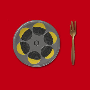 Filmrolle-Film-Nacht Pappteller