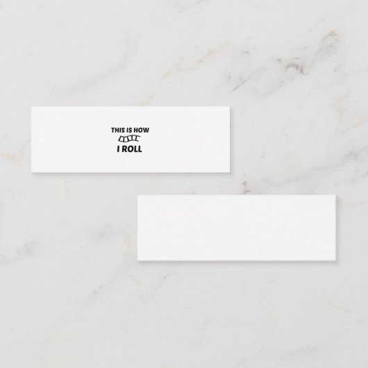 FILMROLLE MINI VISITENKARTE (Vorne/Hinten)