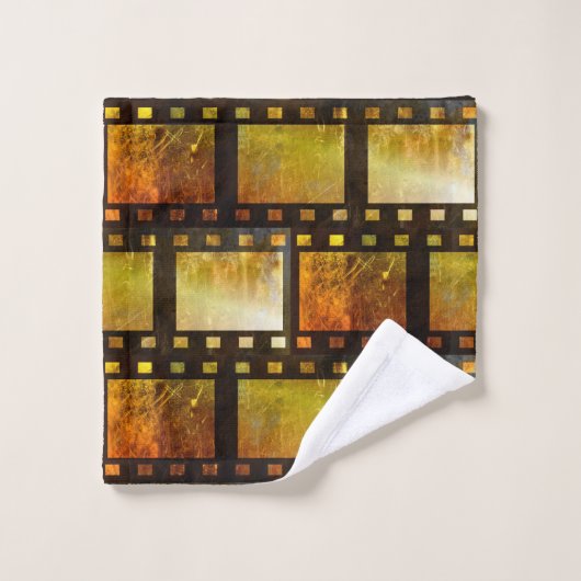 Filmrolle Vintag Badhandtuch Set (Waschlappen)