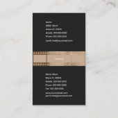 Filmrolle Visitenkarte (Rückseite)