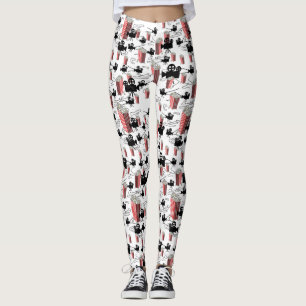 Filmrollen und Popcorn-Leggings Leggings