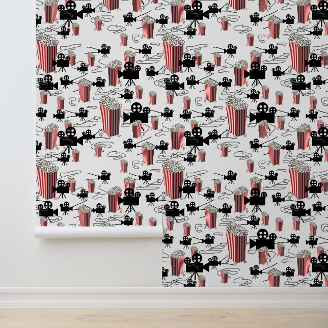 Filmrollen und Popcorn Tapete (Anwendung)