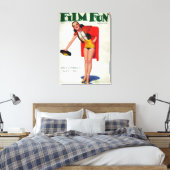 Filmspass Zeitschrift Titelblatt 8 Leinwanddruck (Insitu (Schlafzimmer))