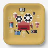 Filmspule Party Papier Teller (Vorderseite)