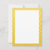 Filmstar-Bar Mitzvah danken Ihnen, gelbes Blau zu Dankeskarte (Rückseite)