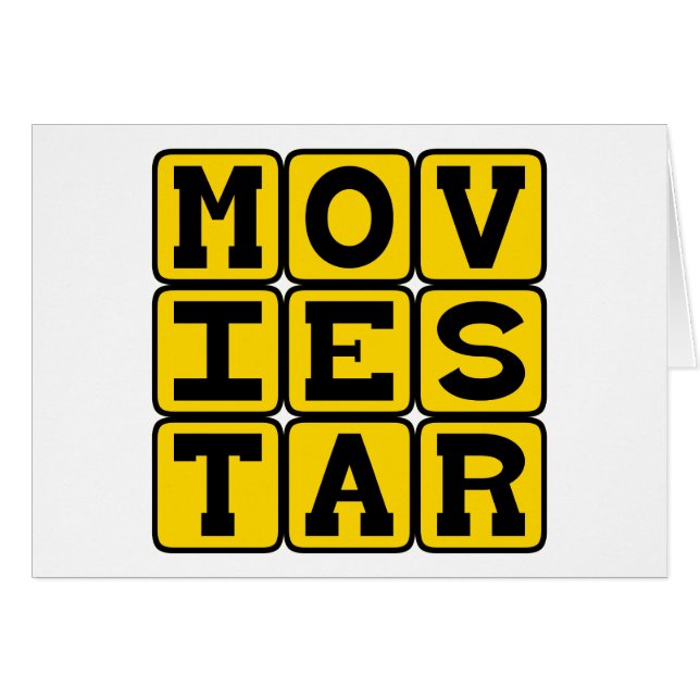 Filmstar, beliebter Schauspieler (Vorderseite (Horizontal))