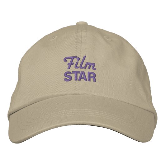FILMSTAR BESTICKTE BASEBALLKAPPE (Vorderseite)