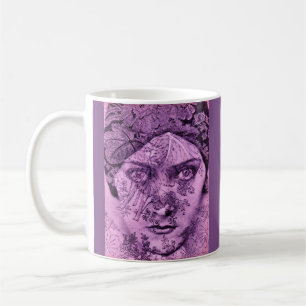 Filmstar Gloria Swanson in Lavendel der 1920er Jah Kaffeetasse