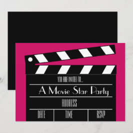 Filmstar Hollywood kleiden oben Party Einladung