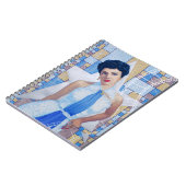 Filmstar Schauspielerin Alt Hollywood Kunstportrai Notizblock (Linke Seite)