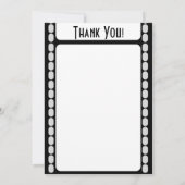 Filmstreifen Dankeschön-Karten Dankeskarte (Rückseite)