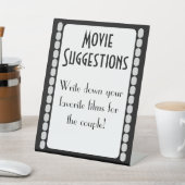 Filmstreifen Filmvorschlage Gästebuch Unterschrift Sockelschild (In SItu)