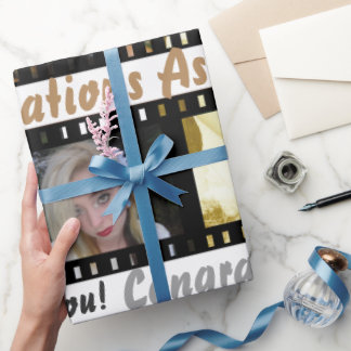 Filmstreifen-Foto-Rahmen-Geschenkverpackung Geschenkpapier