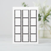 Filmstreifen für Ihre eigenen Fotos zum einpassen RSVP Karte (Stehend Vorderseite)