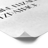 Filmstreifen Hochzeitszettel für Filmposter Poster (Ecke)