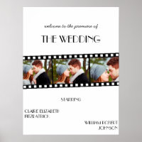 Filmstreifen Hochzeitszettel für Filmposter