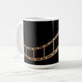 Filmstreifen Kaffeepause Tasse Gold Diamanten (Vorderseite Links)