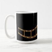 Filmstreifen Kaffeepause Tasse Gold Diamanten (Links)