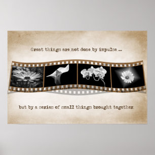 Filmstreifen mit Anführungszeichen Poster