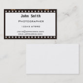 Filmstreifen Visitenkarte (Vorne/Hinten)