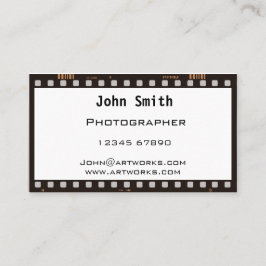 Filmstreifen Visitenkarte