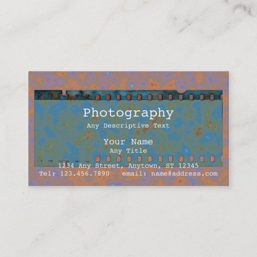 Filmstreifen Visitenkarte (Vorderseite)