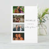 Filmstrip Be My Matron of Honor Multi Foto Einladung (Stehend Vorderseite)