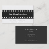 Filmstrip Filmmaker Fotograf Visitenkarte (Vorne/Hinten)